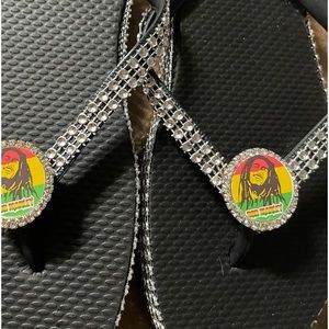 Bob Marley flip flops